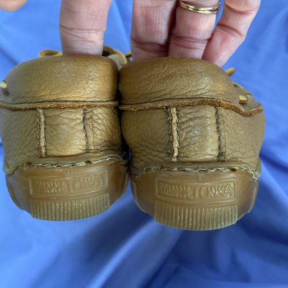 Minnetonka brown slip in moccasins - Picture 2 of 5